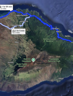 a map of a large island